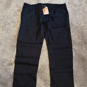 Men's Stylish Black Drawstring Chinos